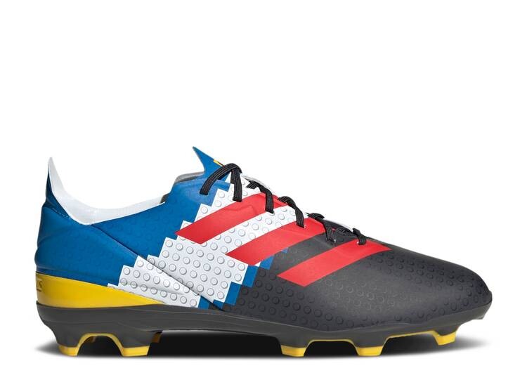 

Кроссовки Adidas LEGO X GAMEMODE FG J 'CARBON RED BLUE', карбоновый