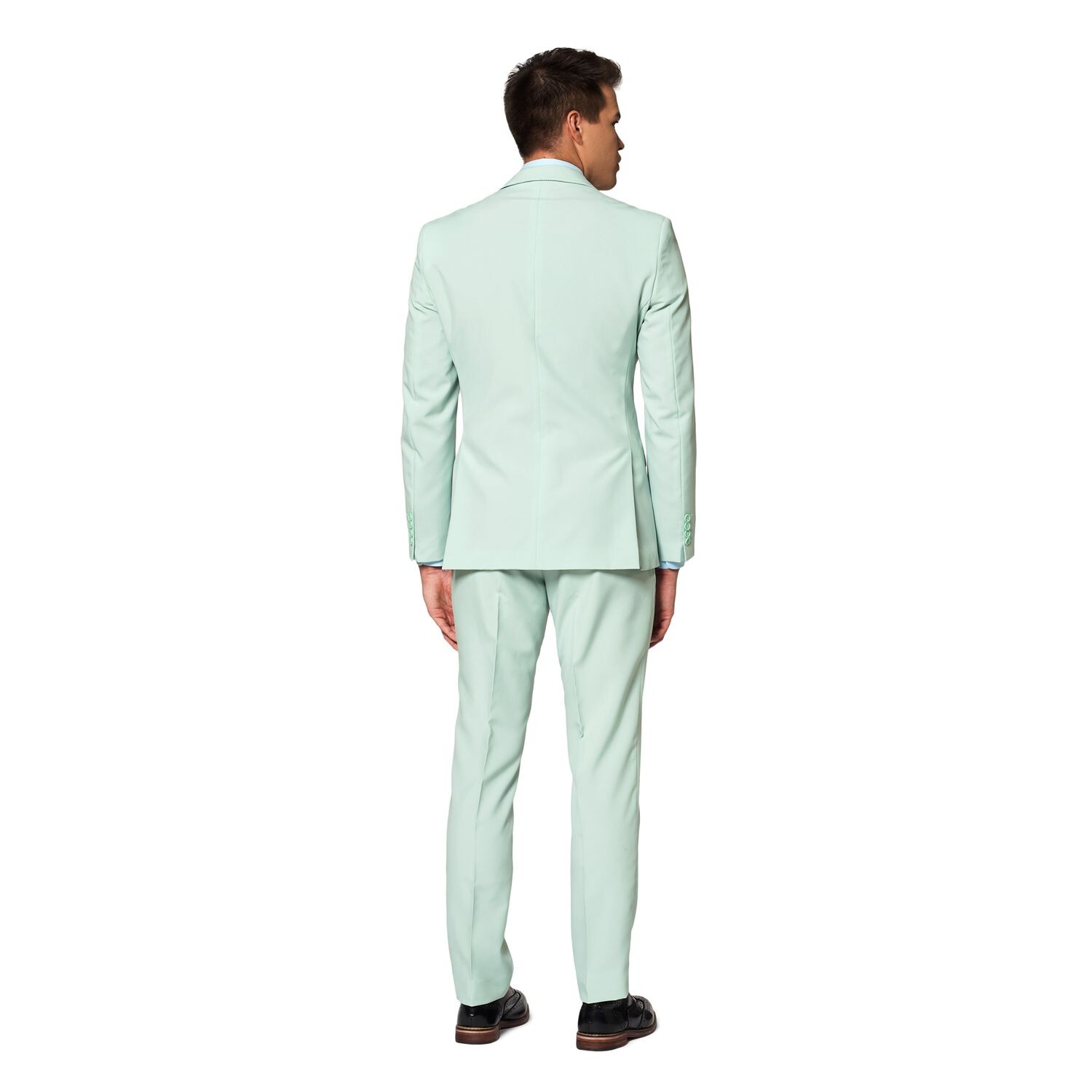 

Мужской однотонный костюм и галстук приталенного кроя Magic Mint Mint OppoSuits