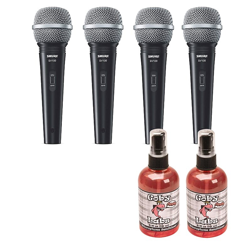

Микрофон Shure Shure SV100-W Multi-Purpose Cardioid Microphone + Sanitizer 4PK