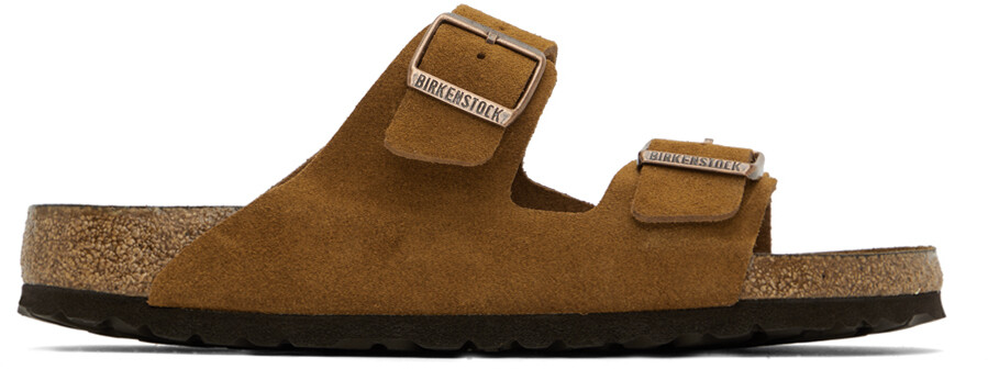 

Сандалии Tan Regular Arizona с мягкой стелькой Birkenstock