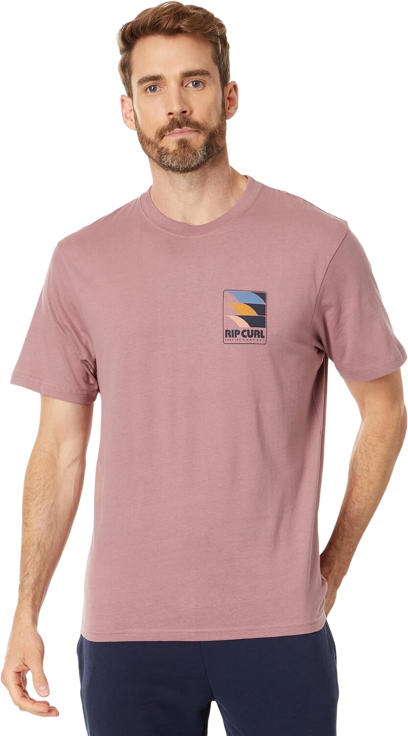 

Футболка с короткими рукавами Surf Revival Line Up Rip Curl, лиловый, Розовый