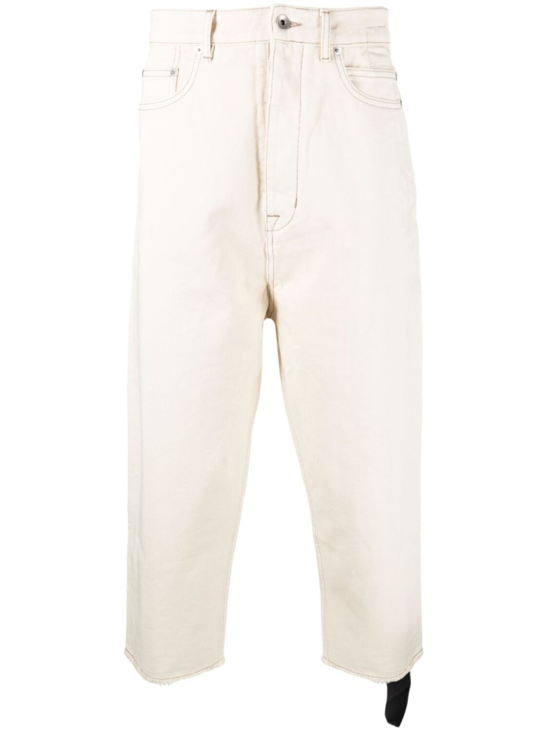 

Rick Owens DRKSHDW джинсовые шорты с бахромой, серый