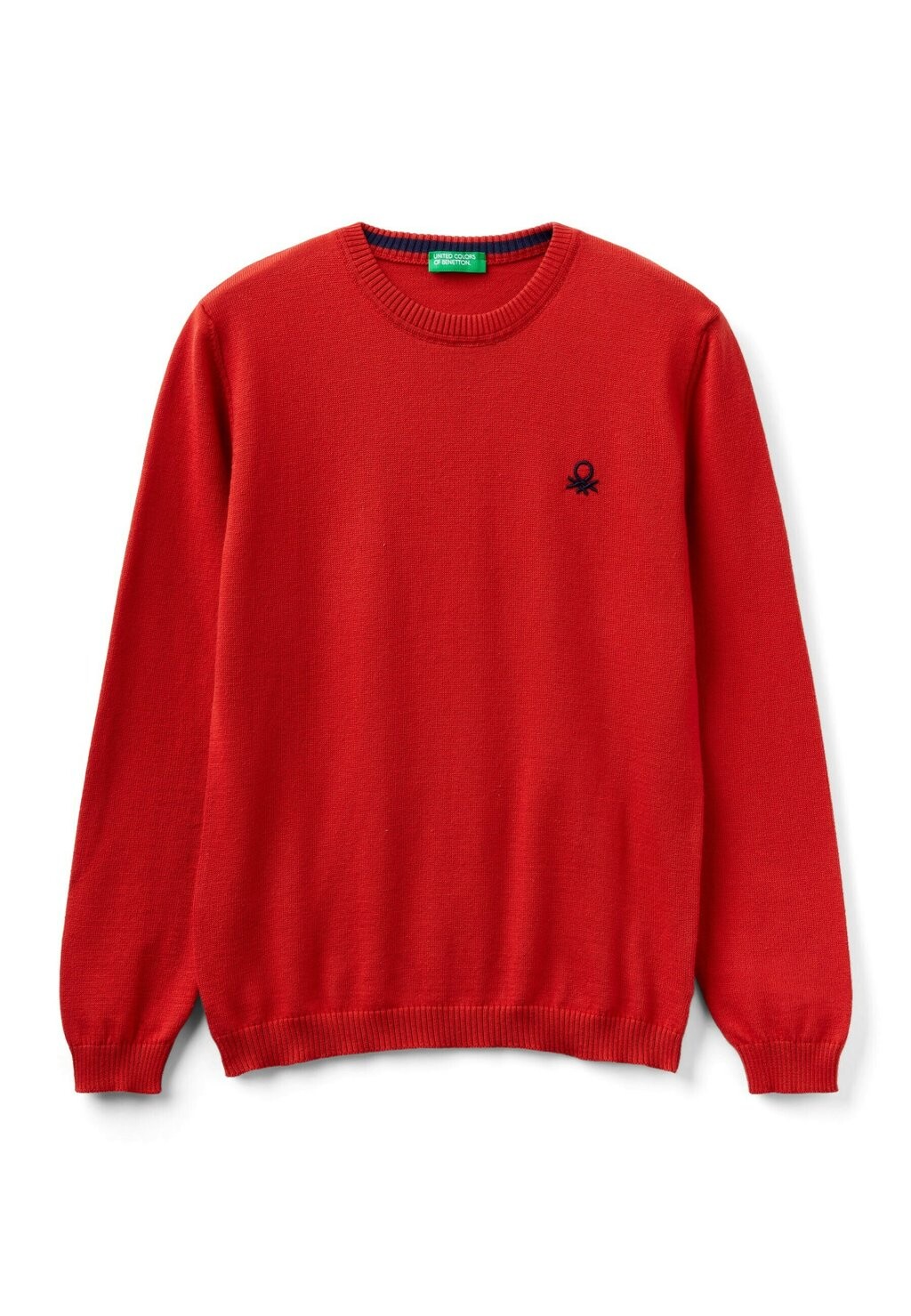 

Вязаный свитер WITH LOGO United Colors of Benetton, цвет red