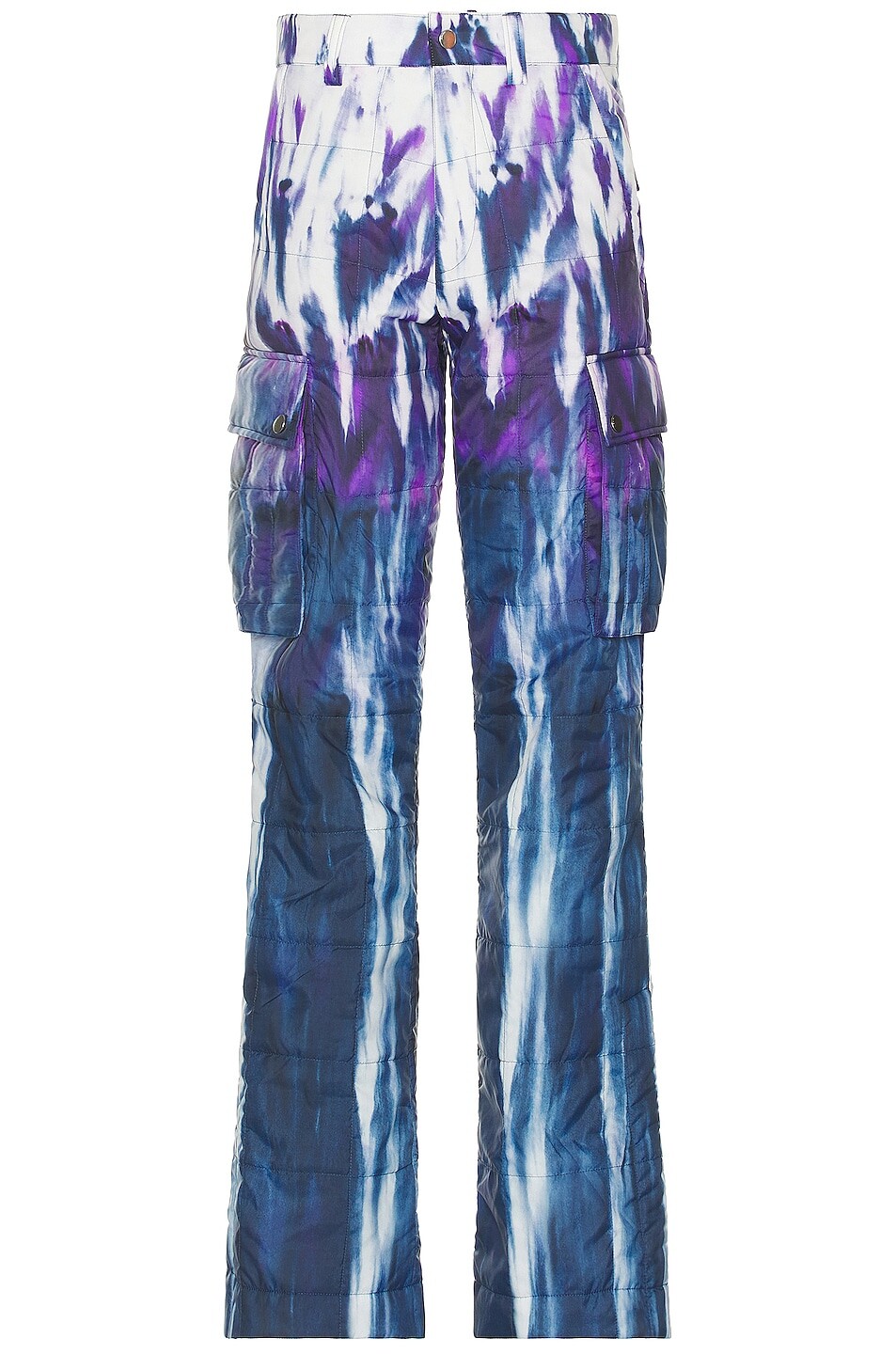 

Брюки Amiri Tie Dye Quilted Cargo Flare, фиолетовый