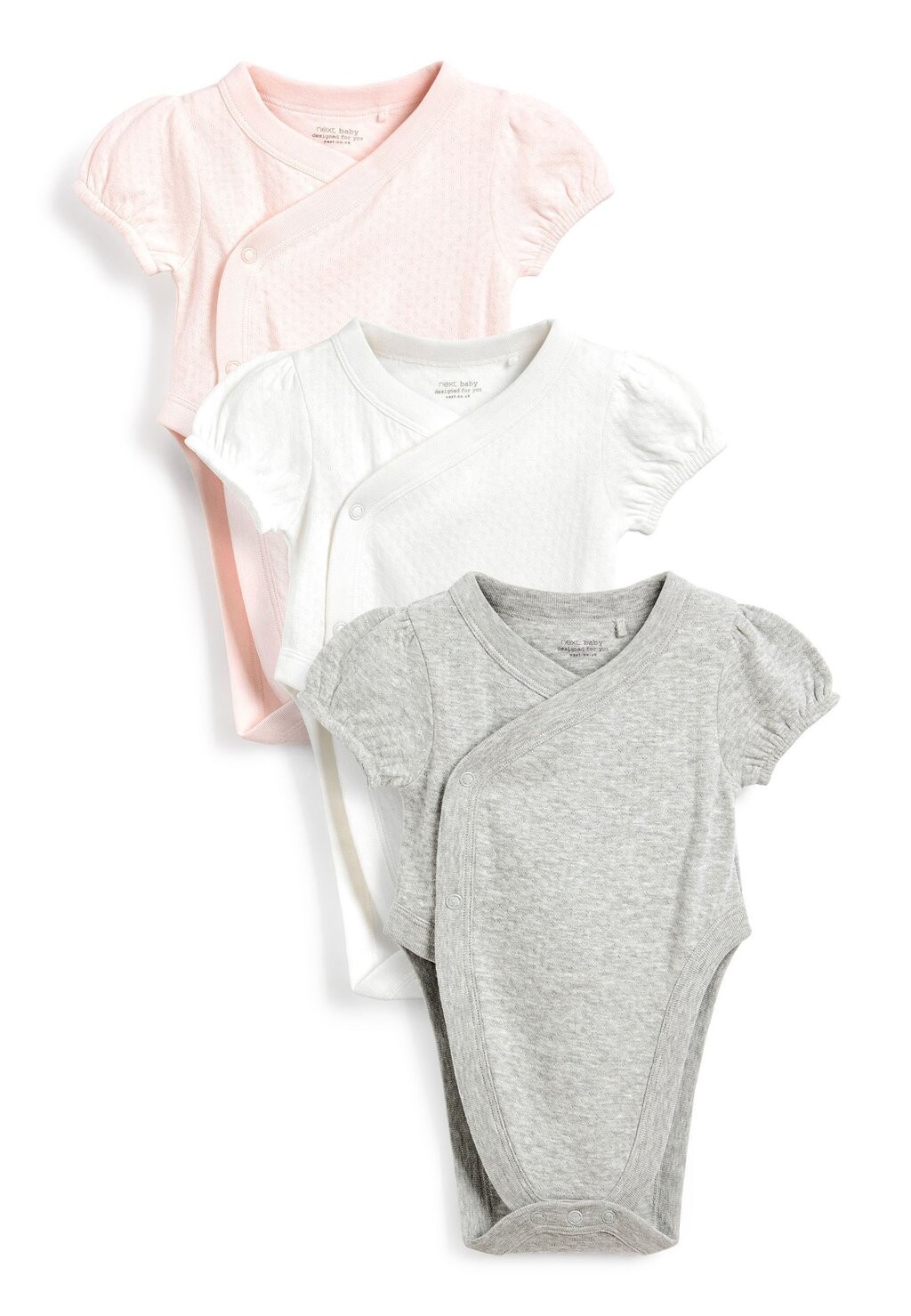 

Боди 3 PACK Next, цвет pink/grey/white