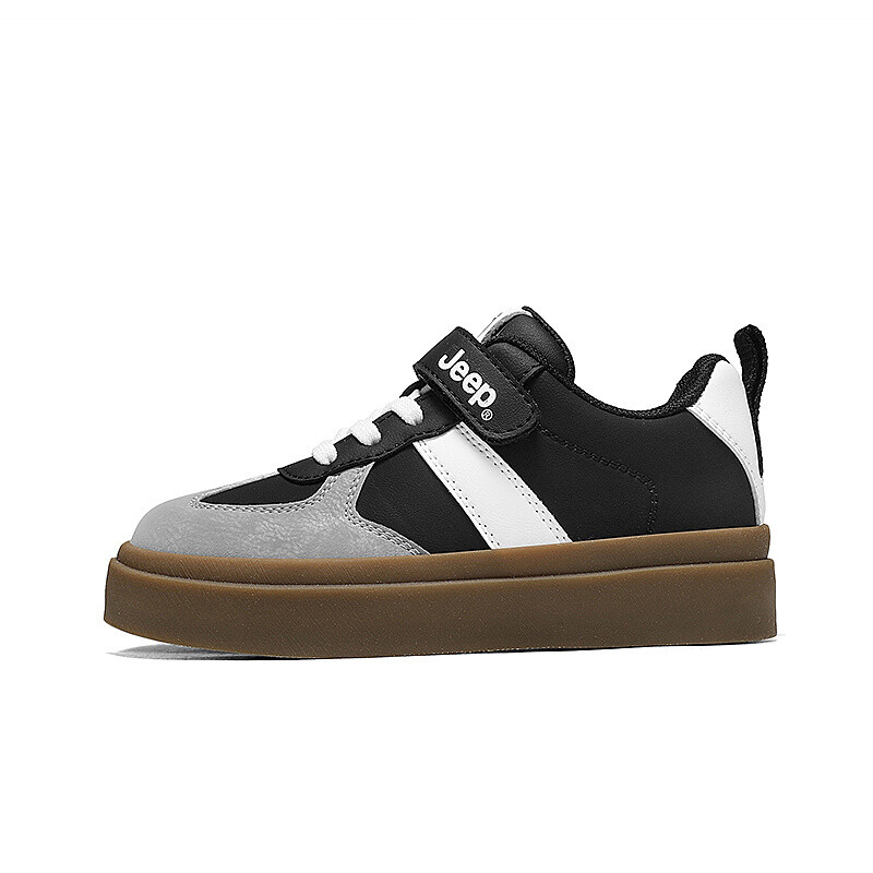 

Детские кроссовки для скейтбординга Kids Low-top White/Brown Jeep, черный