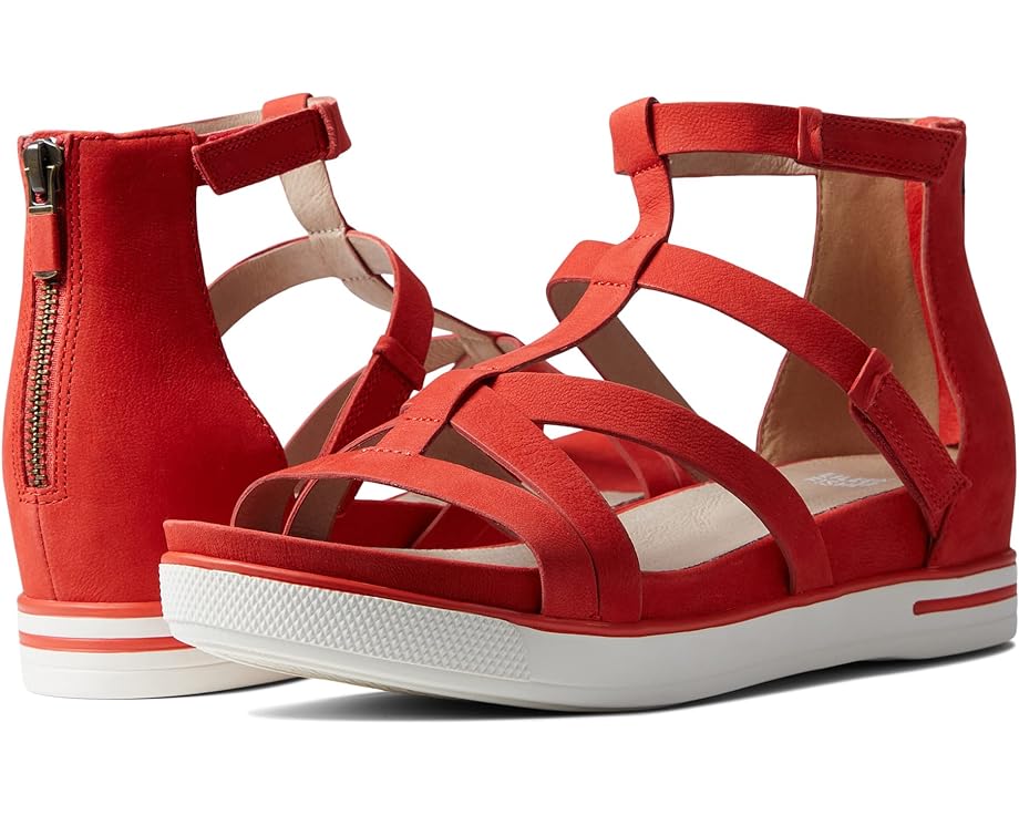 Сандалии Eileen Fisher Sola, цвет Red Poppy Tumbled Nubuck