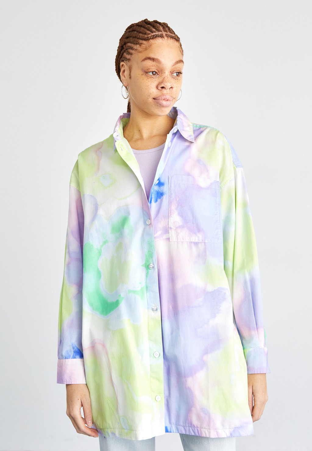 Блузка-рубашка ALYSSA SOFT Obey Clothing, цвет mehrfarbig