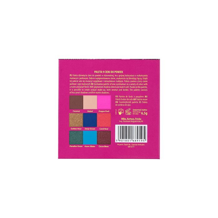

Тени для век Paleta de Sombras Into the Wild Wibo, Multicolor