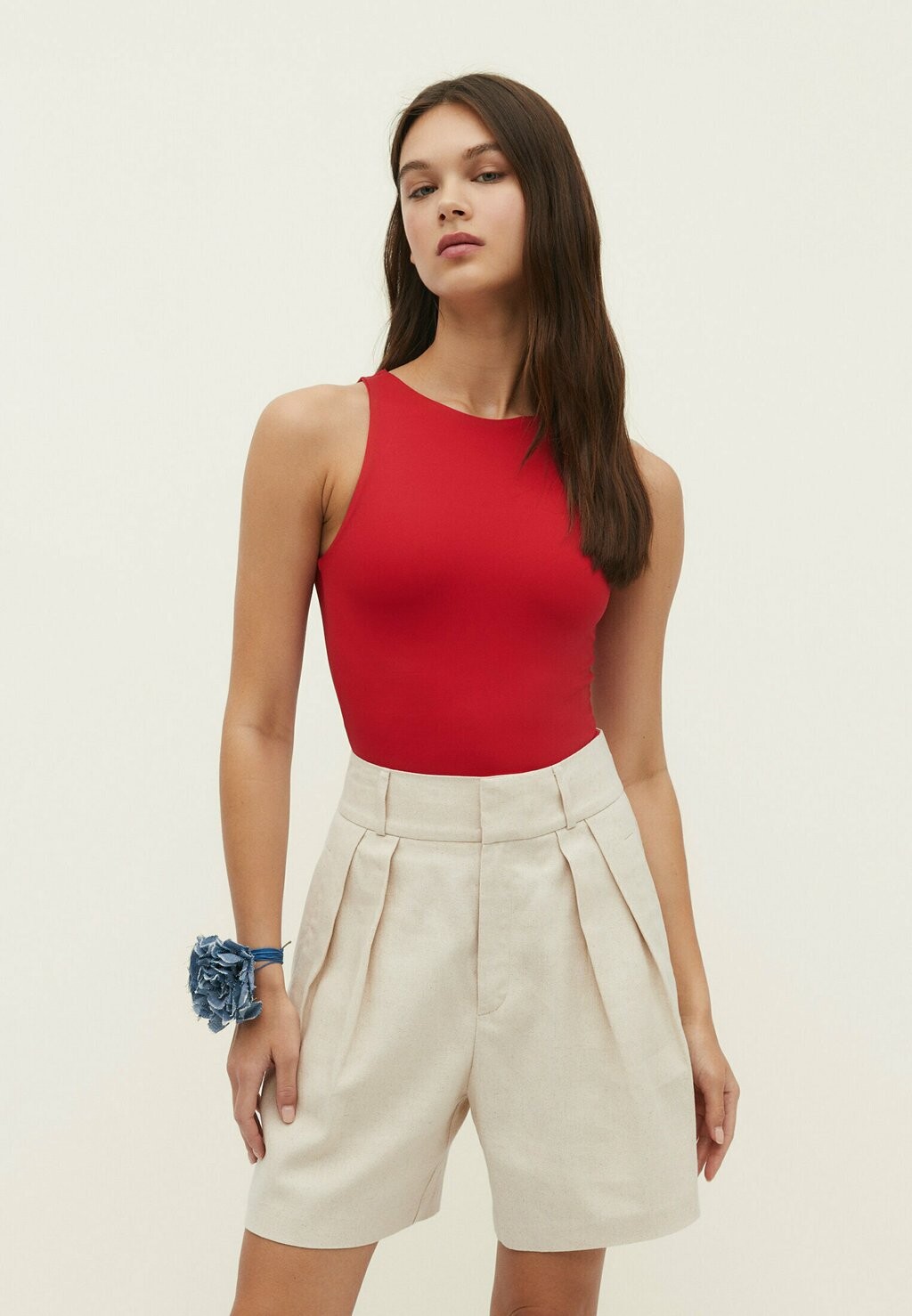 

Боди Stradivarius, красный