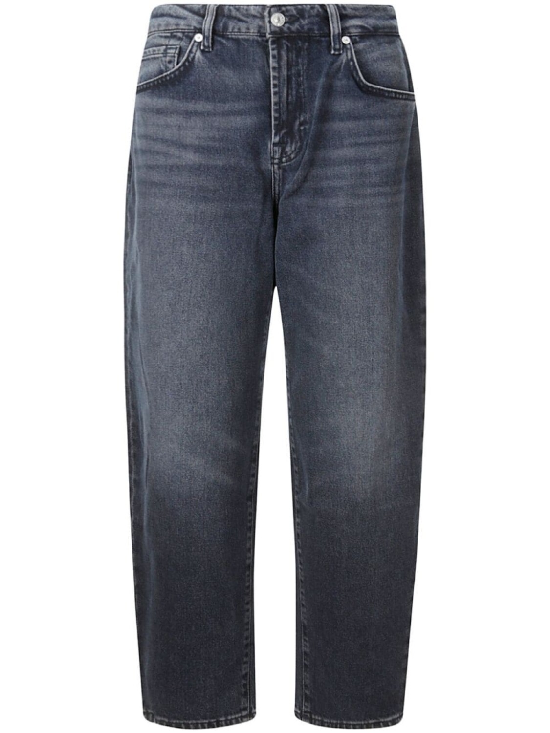 

7 For All Mankind джинсы из вареного денима, синий