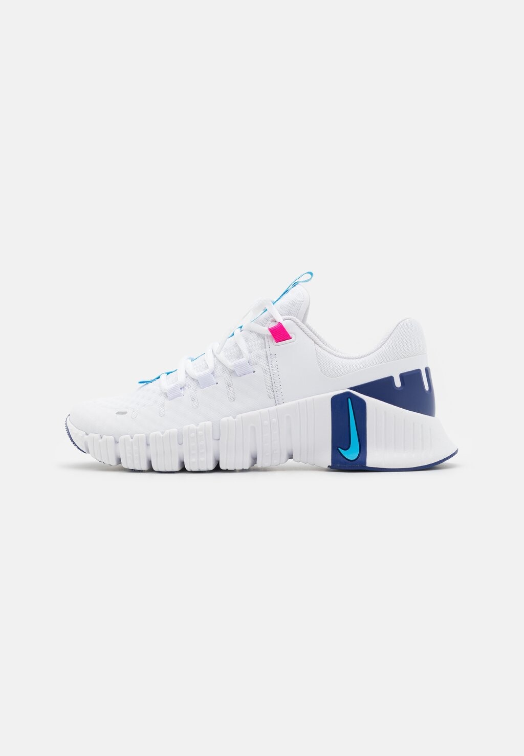 

Кроссовки FREE METCON 5 Nike, цвет white/aquarius blue/fierce pink/deep royal blue/light laser orange