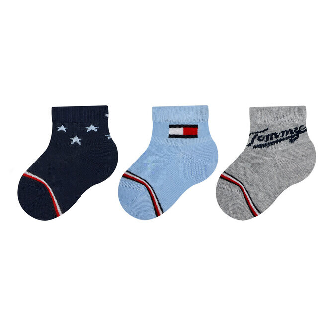 

Носки Tommy Hilfiger, 3 шт, синий/серый/темно-синий