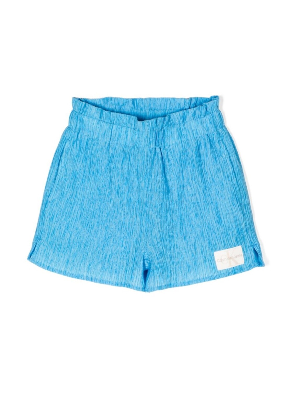 

Шорты с нашивкой-логотипом Calvin Klein Kids, синий