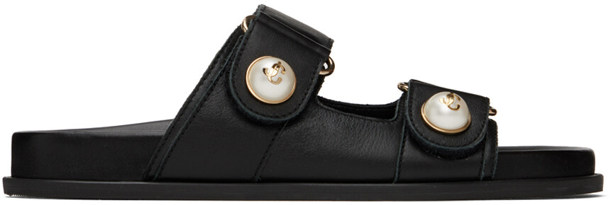 

Черные фаянсовые сандалии Jimmy Choo
