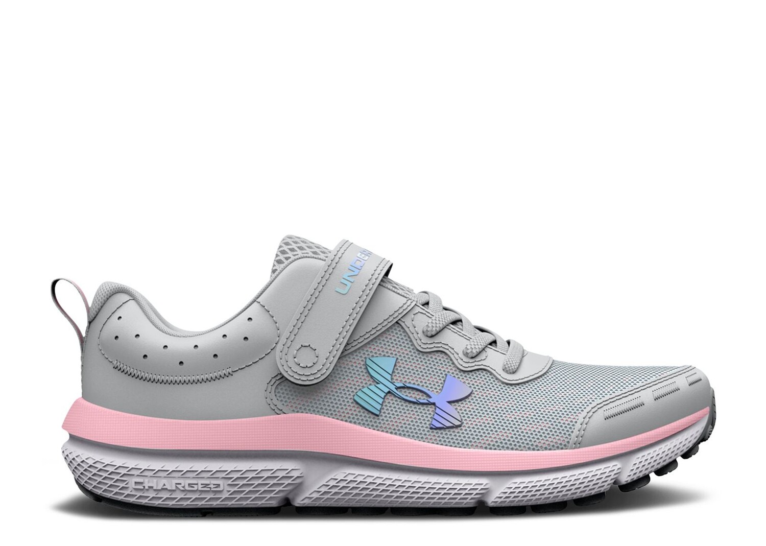 

Кроссовки Under Armour Assert 10 Ac Ps 'Halo Grey Pink Sugar', серый