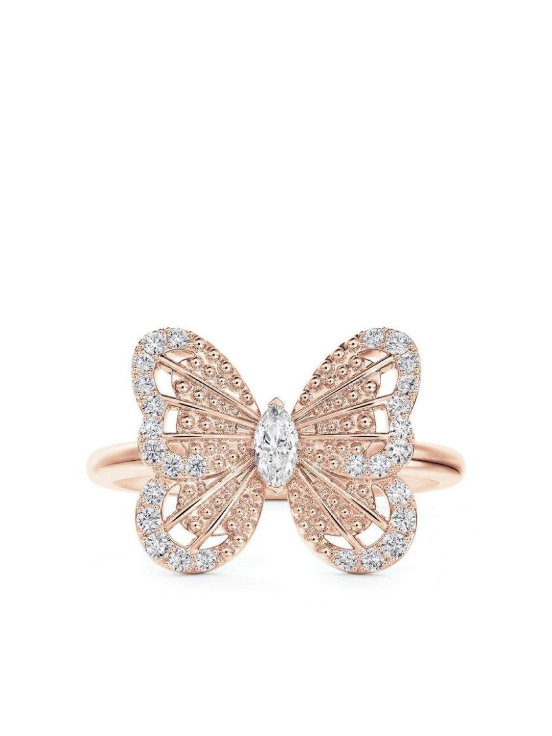 

Кольцо Portraits of Nature Butterfly из розового золота с бриллиантами De Beers Jewellers, розовый