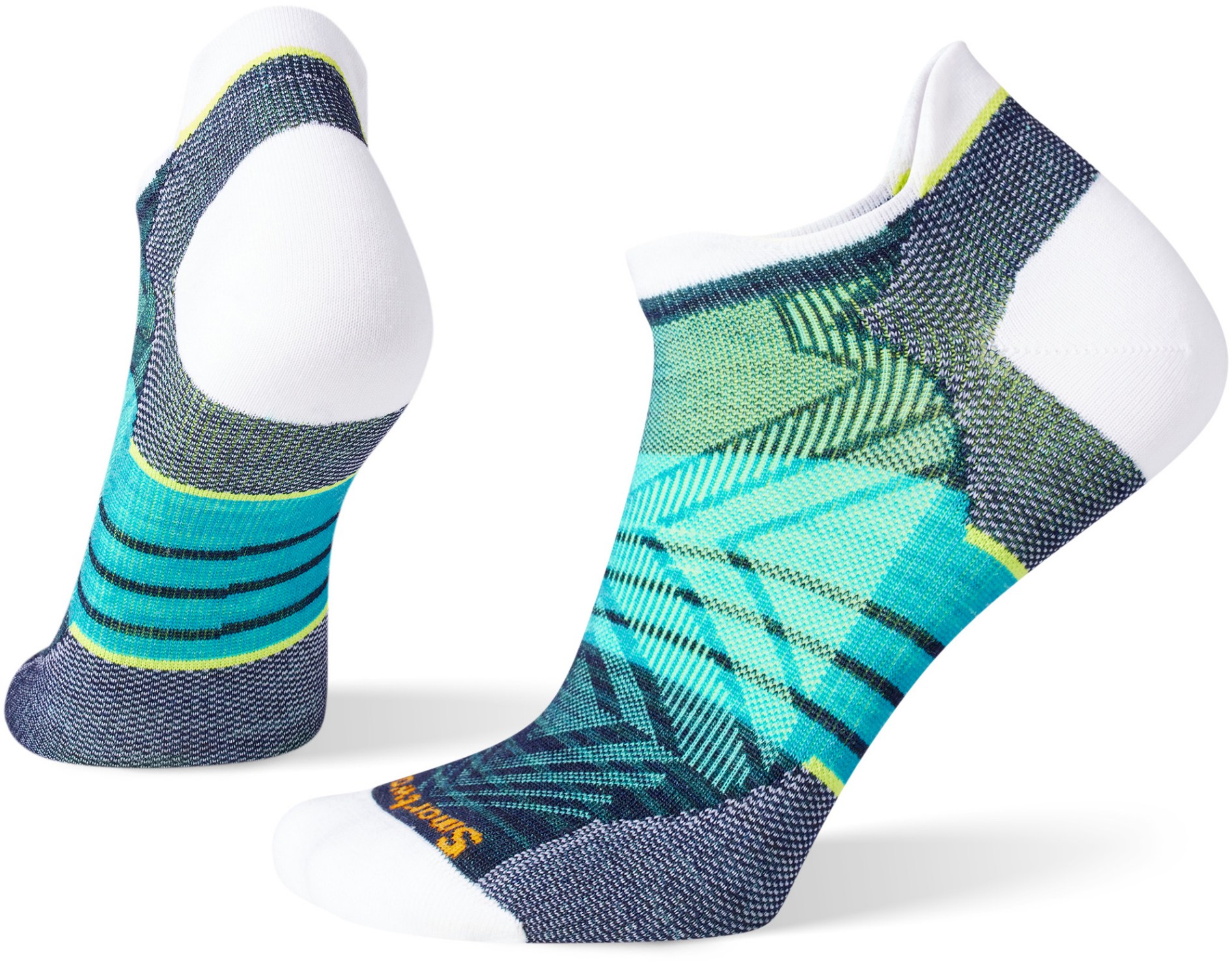 Носки Performance Run Zero Cushion Stripe до щиколотки — женские Smartwool, белый носки performance run zero cushion до щиколотки мужские smartwool зеленый