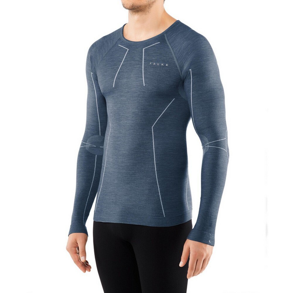 

Базовый слой с длинным рукавом Falke Wool Tech, синий