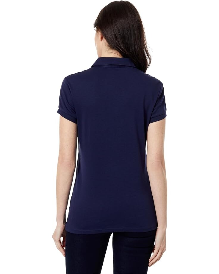 

Поло U.S. POLO ASSN. Shoulder Stripe Polo Shirt, цвет Evening Blue