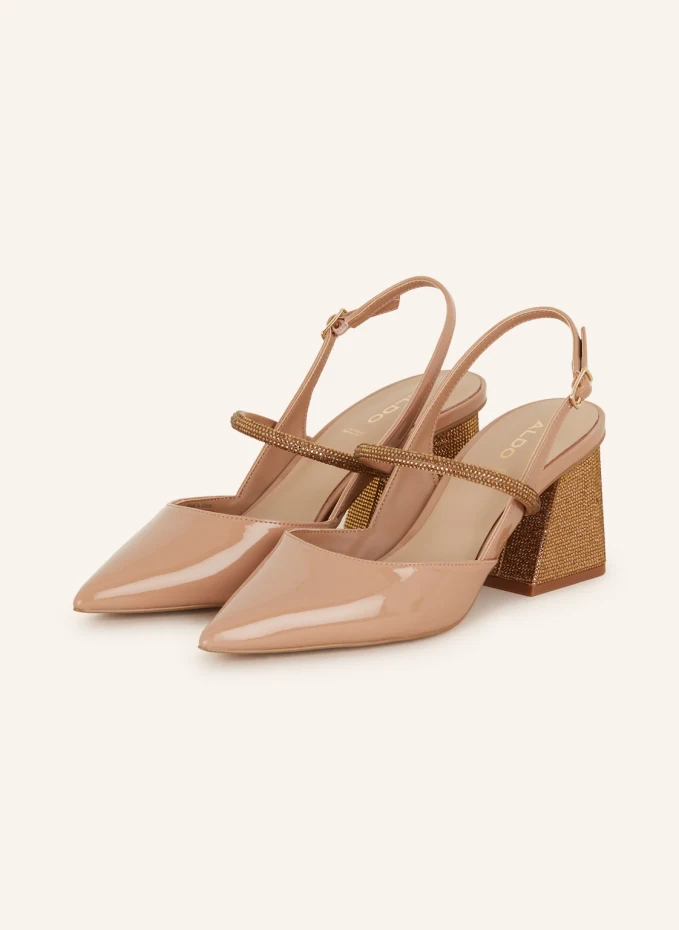 

Туфли-лодочки valabenna с ремешком на пятке и драгоценными камнями Aldo, желтый