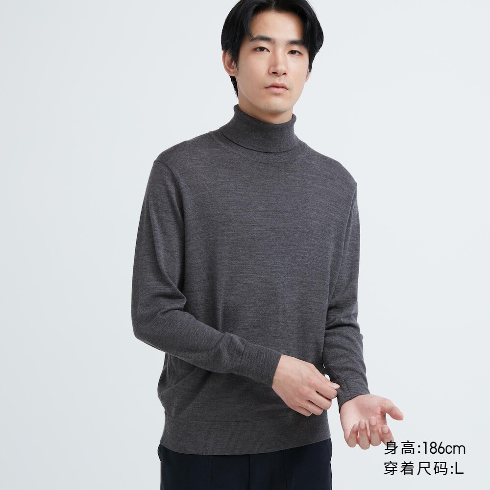 

Предпродажа мужского и женского камвольного свитера с двумя лацканами Uniqlo из мериносовой шерсти