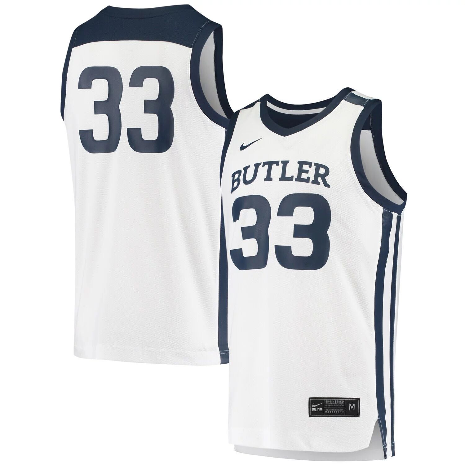 

Мужская баскетбольная майка Nike #33 White Butler Bulldogs реплика