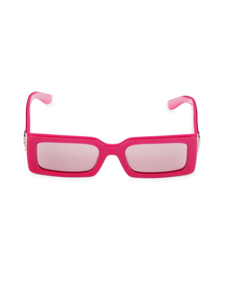 

Прямоугольные солнцезащитные очки 53MM Dolce&Gabbana, розовый