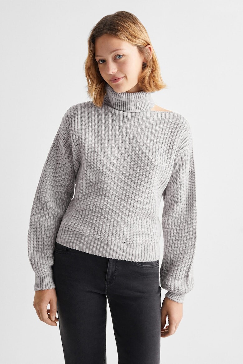 

Свитер Clavix с тиснением Mango, серый