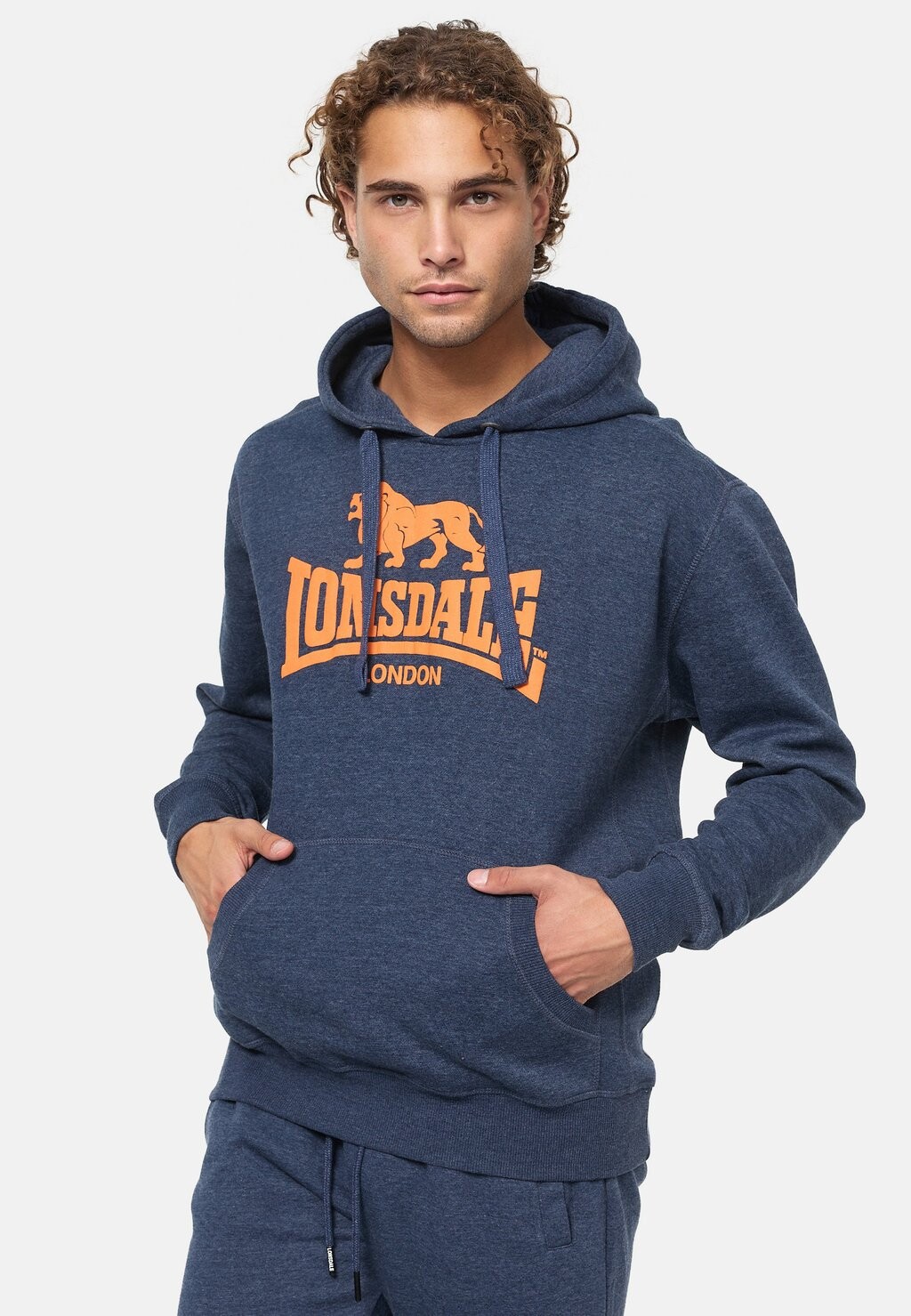 

Толстовка с капюшоном Lonsdale, Серый