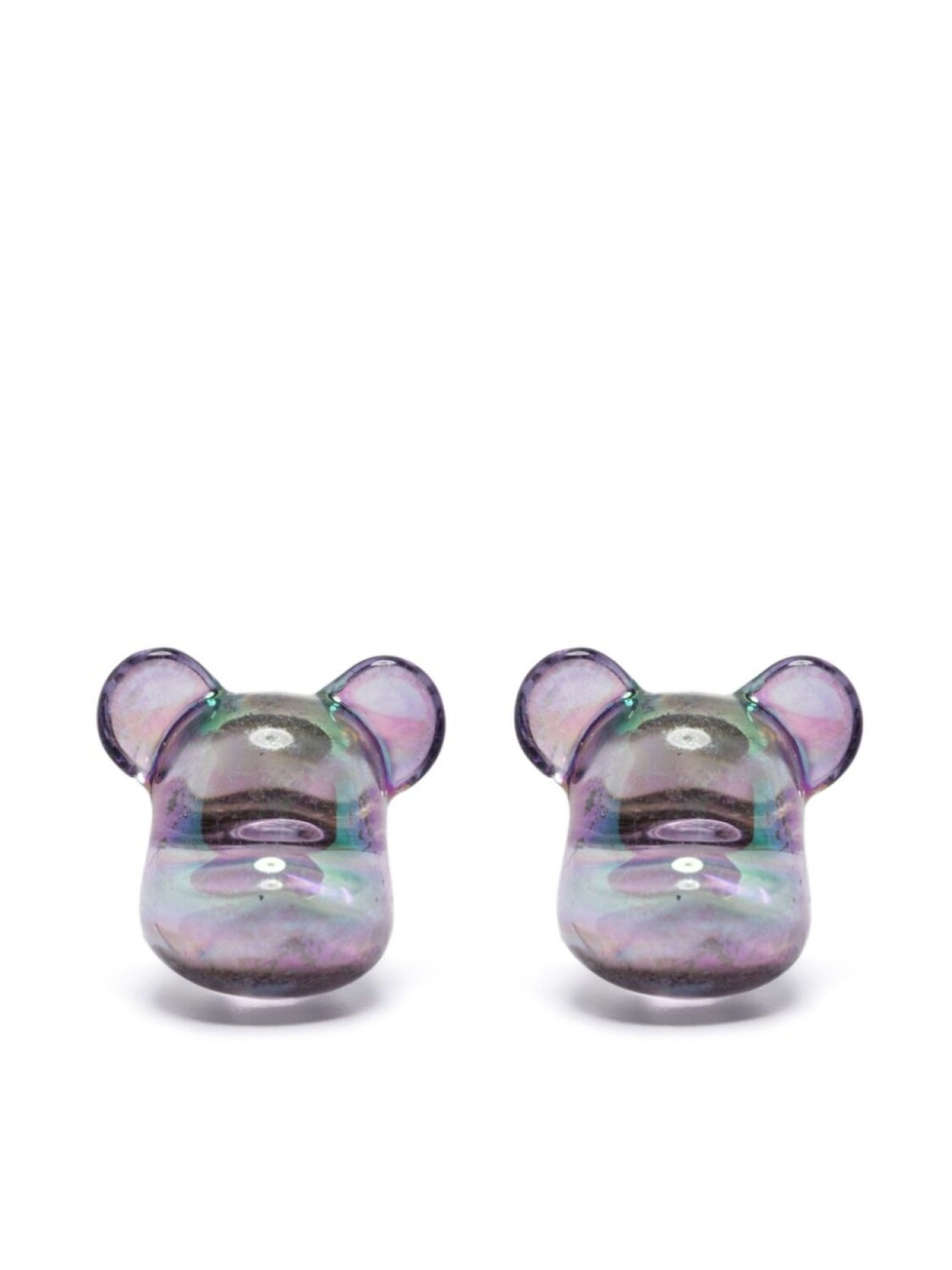 

X Dix BE@RBRICK серьги BearBrick, фиолетовый