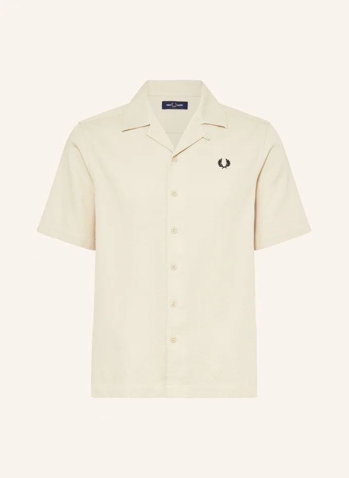 Курортная рубашка комфортного кроя Fred Perry, экрю