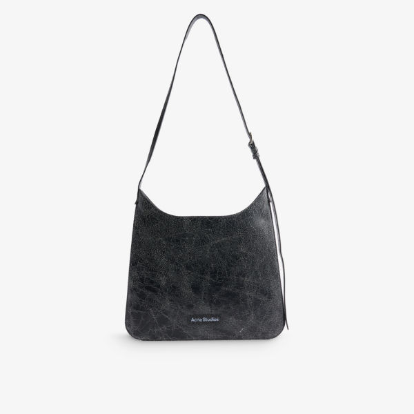 Кожаная сумка через плечо platt со съемным зеркалом Acne Studios, черный