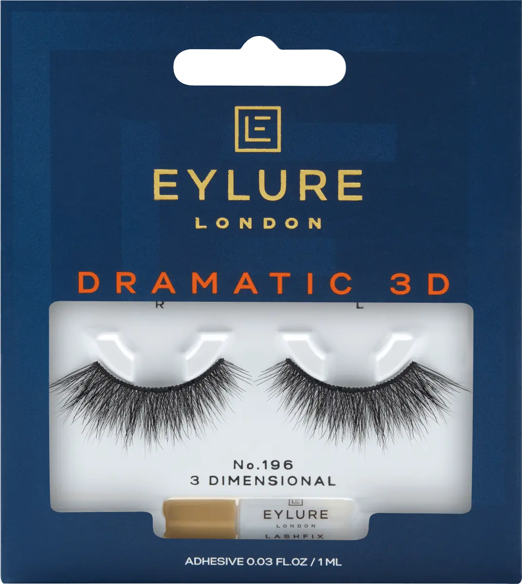 Ресницы искусственные Dramatic 3D 196 (1 пара) 2 шт. Eylure