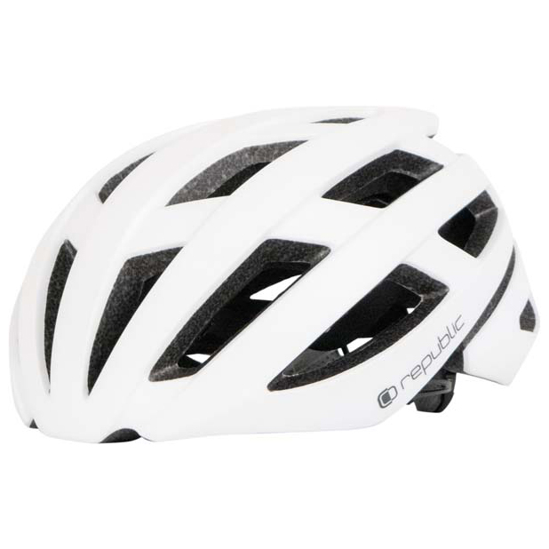 Велосипедный шлем Republic Bike Helmet R410, белый motorcycle bike half helmet face helmet bike cycling helmet casco protective abs leather baseball cap gorras de beisbol