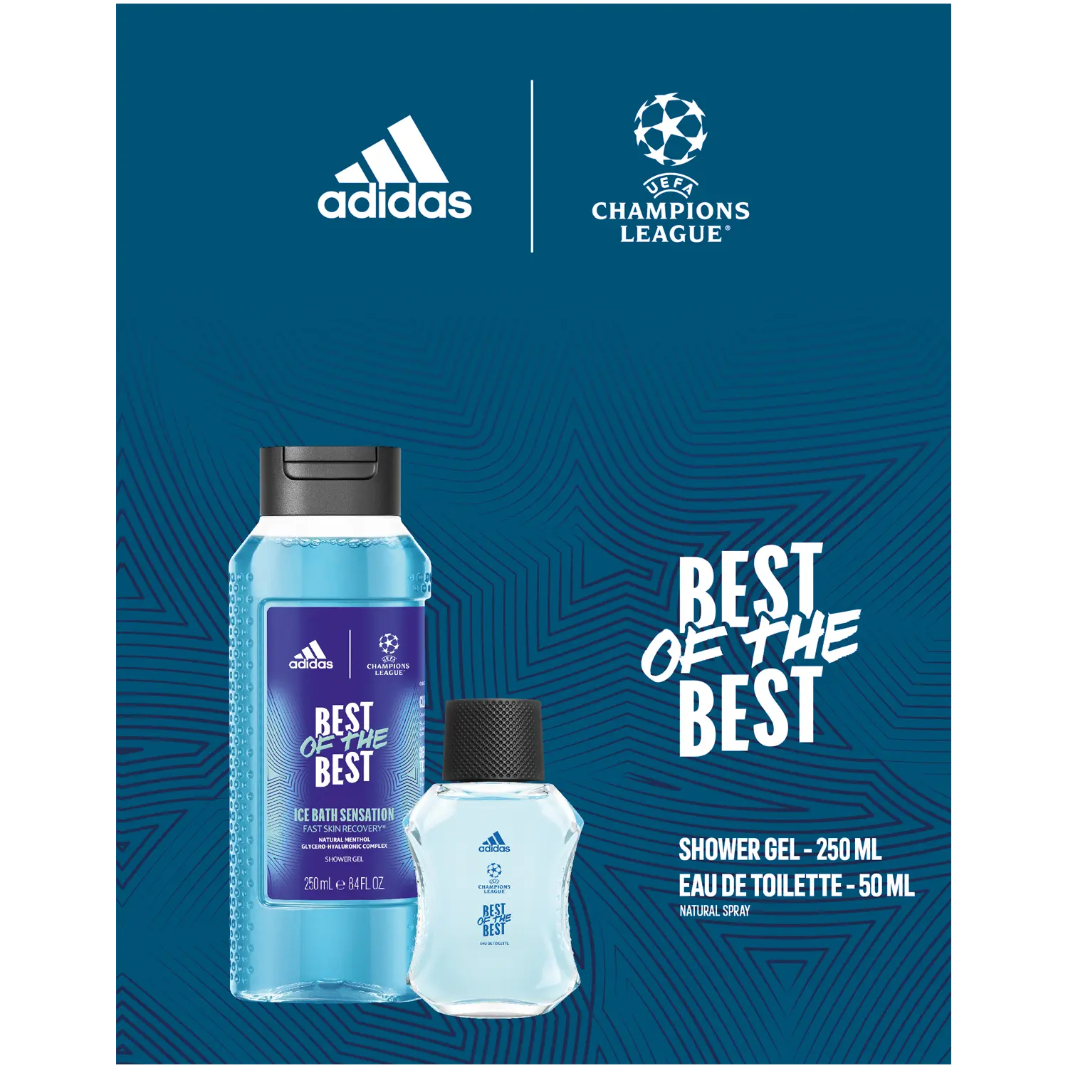 

Набор: мужская туалетная вода Adidas Men Uefa Viv, 250 мл