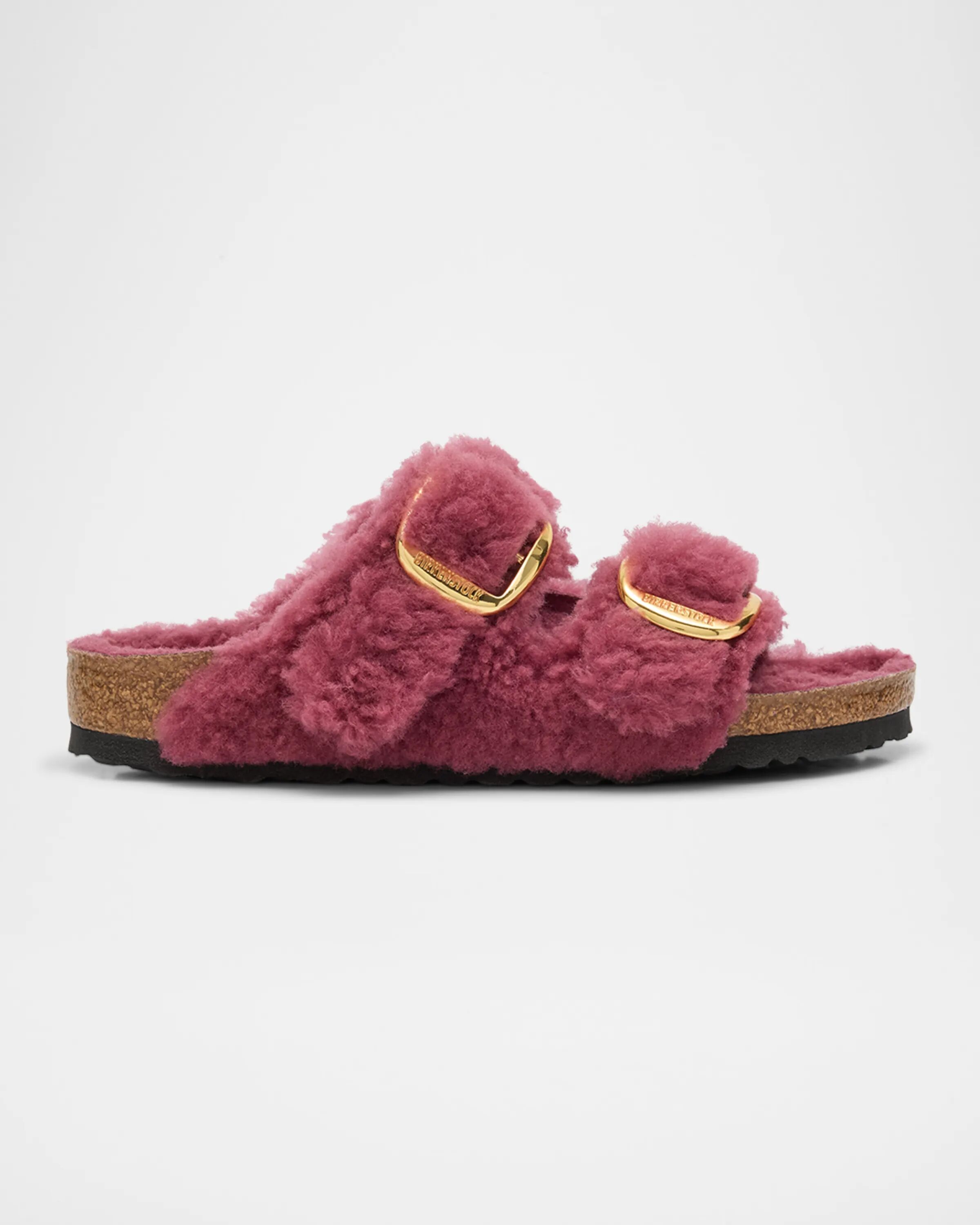 

Сандалии Arizona Teddy с двойной пряжкой Birkenstock, цвет Berry Crush