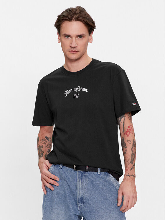 

Футболка классического кроя Tommy Jeans, черный