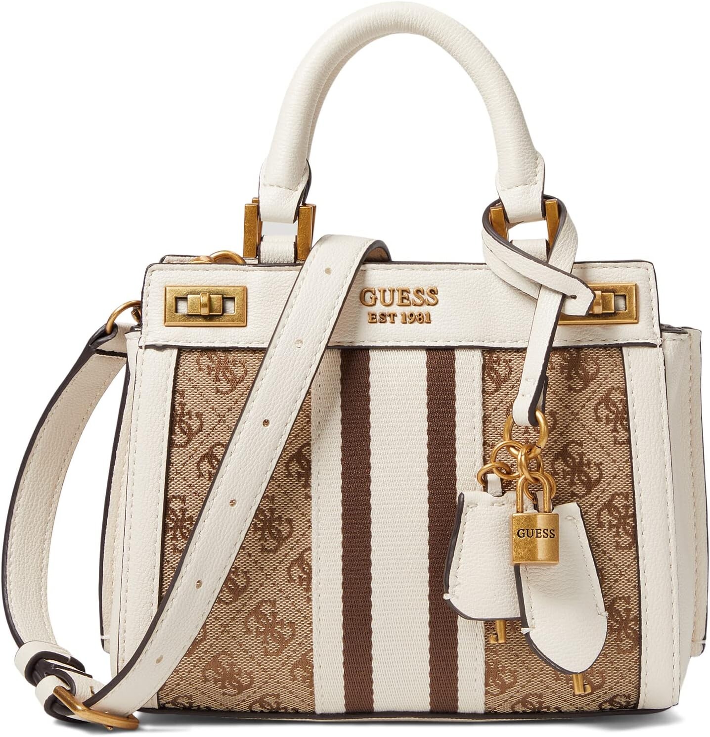 

Мини-сумка Katey GUESS, цвет Latte Logo/Stone