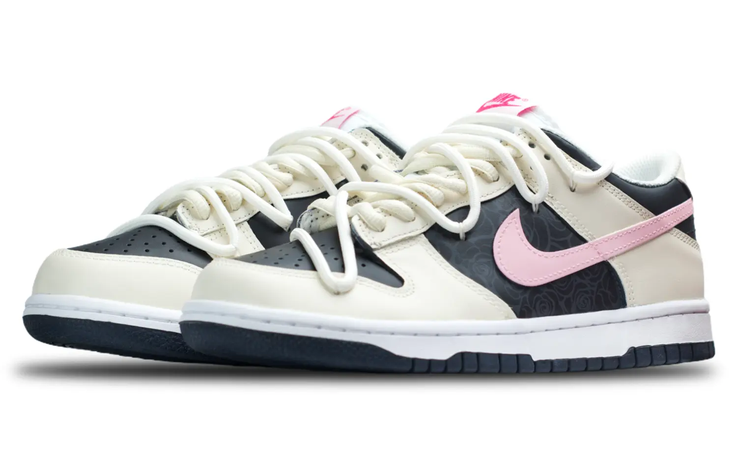 

Кроссовки Nike Dunk Skateboarding Shoes Women's Low-top White/pink, белый