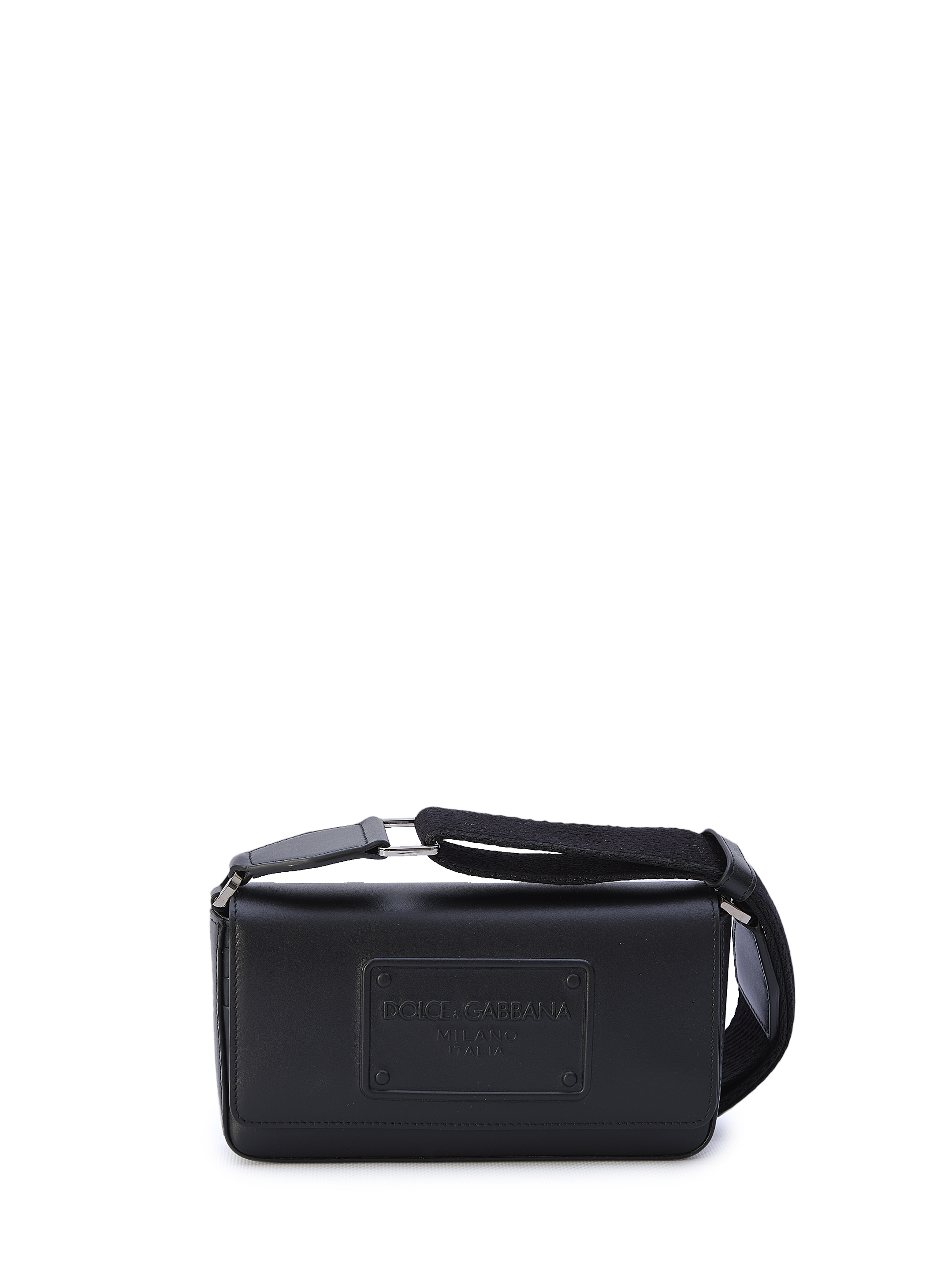 Мини сумка Dolce&Gabbana Calfskin, черный дорожная сумка с одним отделением и съемным ремнем blackwood albion black