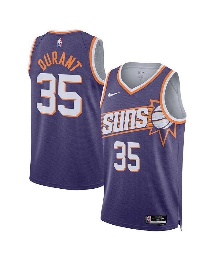 

Мужская и женская фиолетовая майка Kevin Durant Phoenix Suns Swingman — Icon Edition Nike, фиолетовый