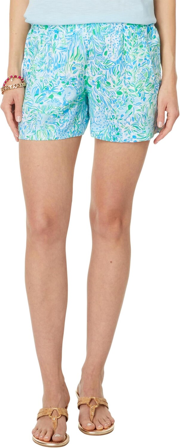 

Шорты Lilly Pulitzer Lilo Linen Shorts, цвет Hydra Blue Dandy Lions