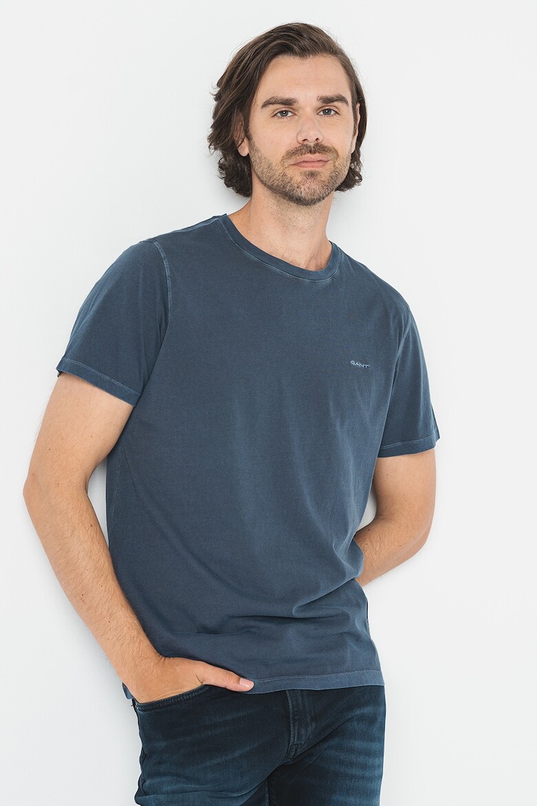 

Хлопковая футболка с логотипом Gant, синий