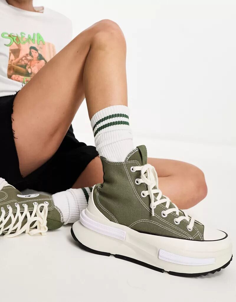 

Кроссовки Converse Hi Run Star Legacy цвета хаки