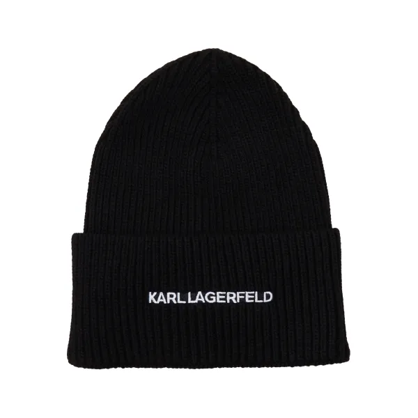 

Шапка k/essential с добавлением шерсти и кашемира Karl Lagerfeld, черный