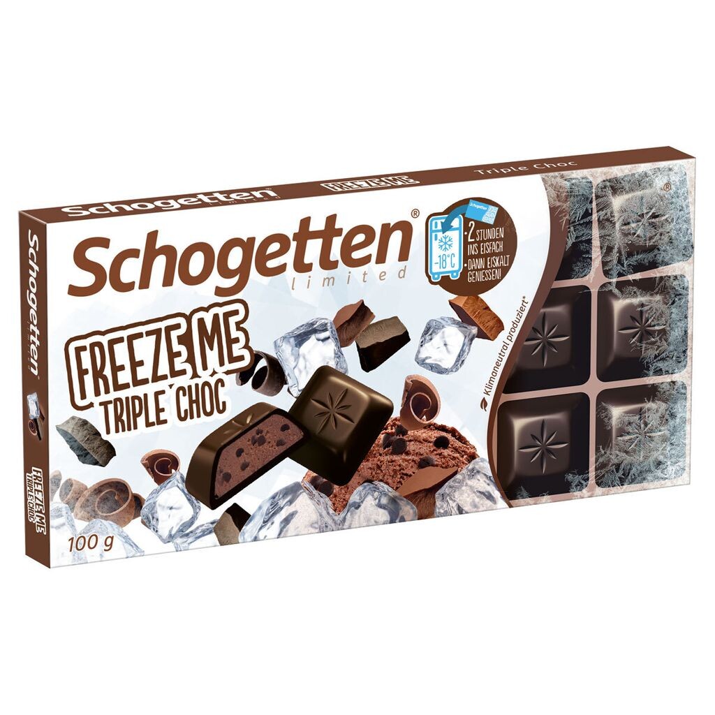 

Schogetten Freeze Me Triple Choc с темным шоколадом 100г Mega-Paradies