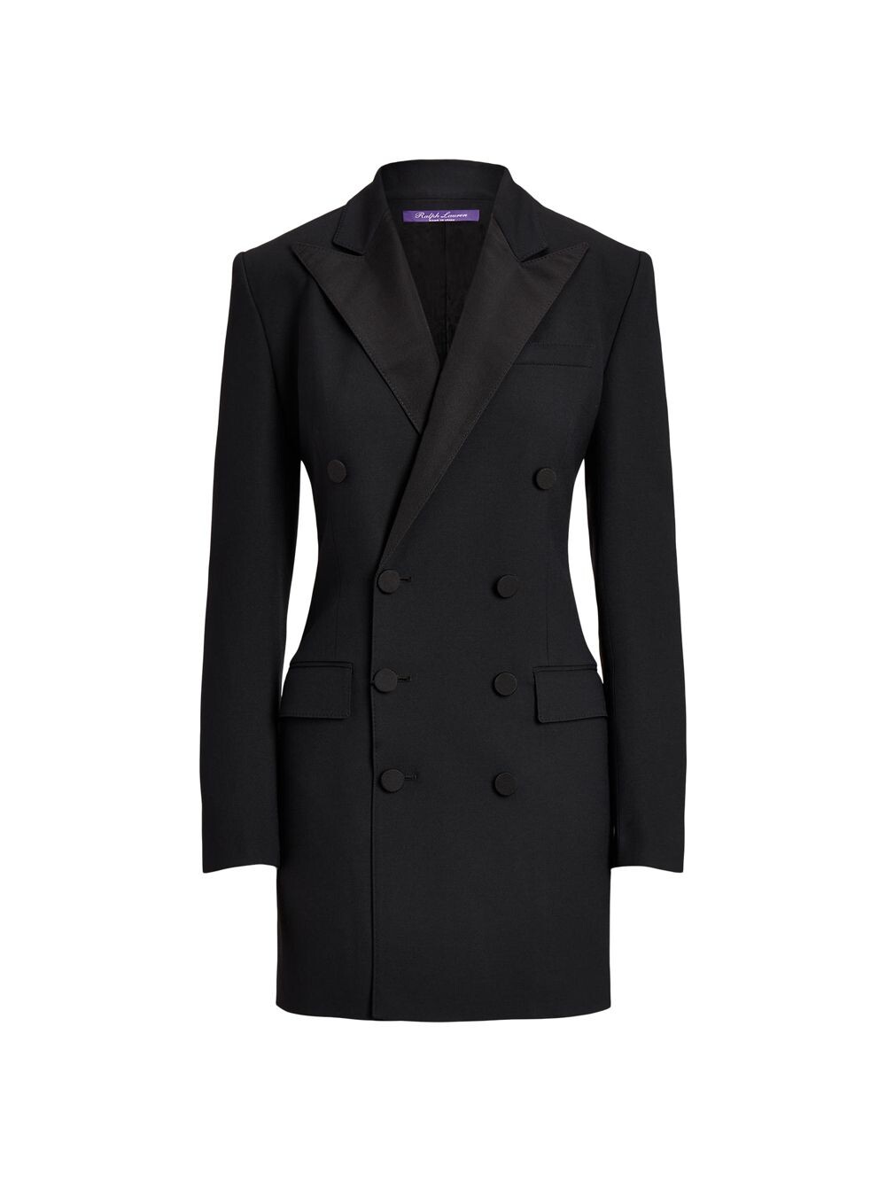 

Облегающее двубортное мини-платье Ralph Lauren Collection, черный
