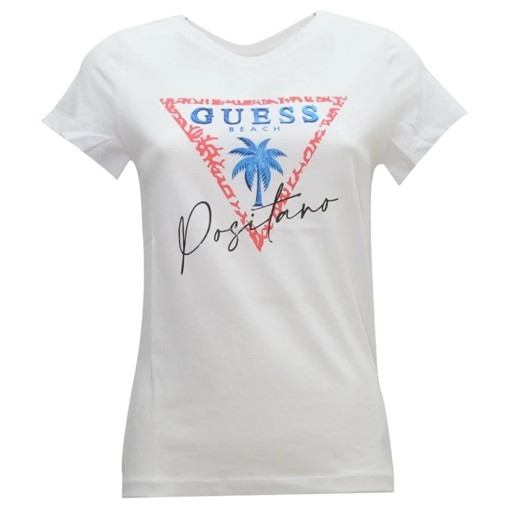 

Футболка Guess E2GI02-K8FY0 Short Sleeve Round Neck, белый