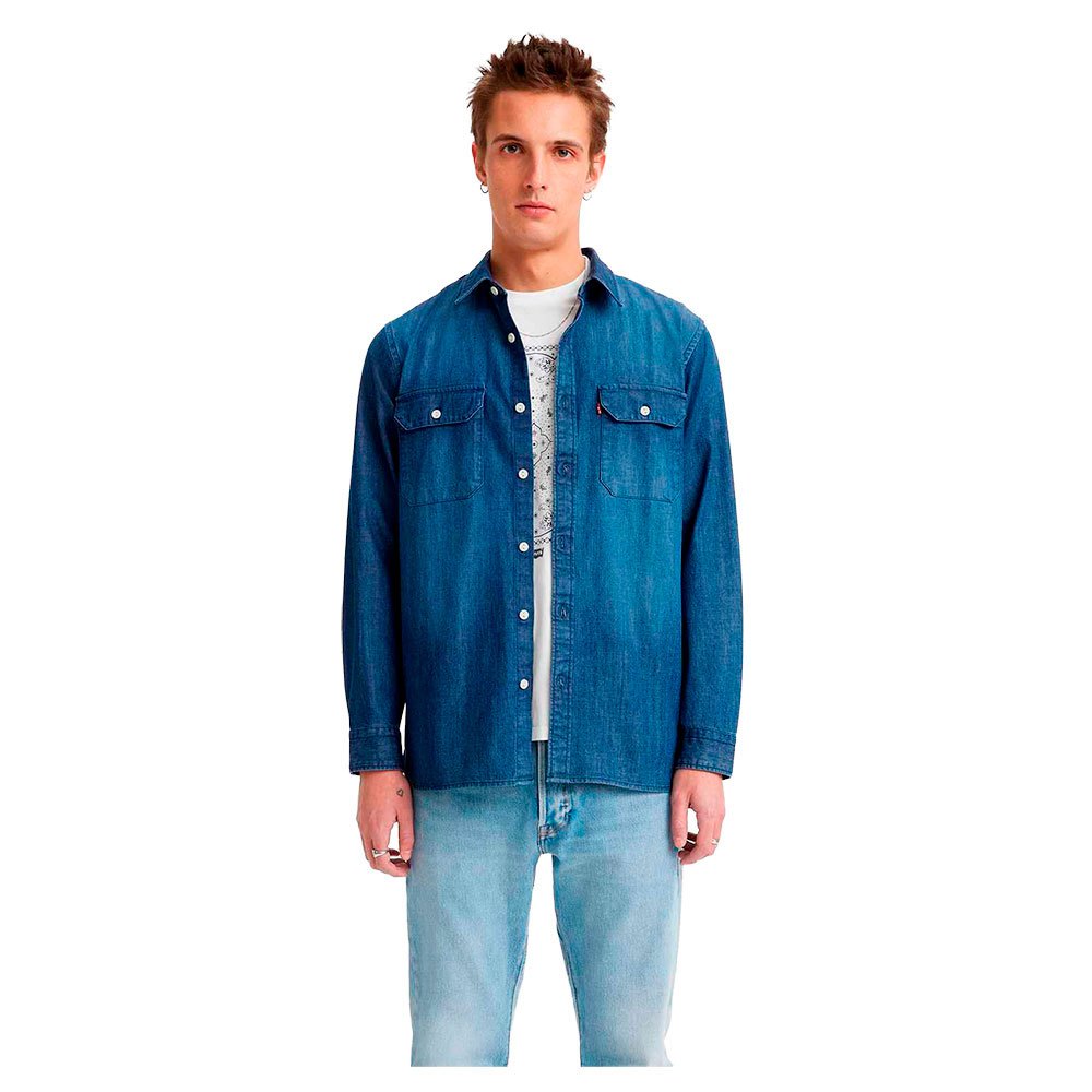 Рубашка Levi´s Jackson Worker, синий рубашка auburn worker levi s цвет linde chambray